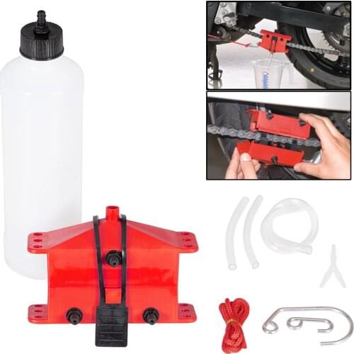 Motorcycle chain cleaning machine kit Brush Gear Cleaner Tool For Motorbike Chains Lube Device Lubricating Accessory