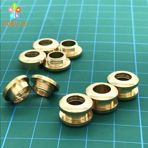 10 sets Solid Brass Eyelet kit Curved Surface with Washer Professional Grommet Leather craft Banner free shipping HOT