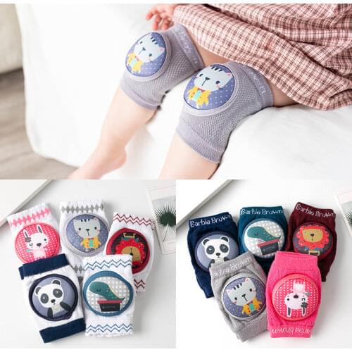 2021 Baby Knee Pads Infant Toddler Kneepads Protector Baby Leg Warmers Mesh Breathable Kids Safety Crawling Elbow Cushion Pad