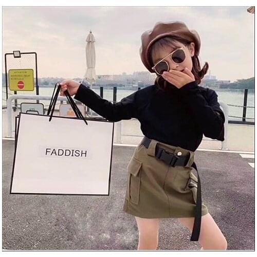 Toddler’s Autumn Clothes Solid-Color Round-Neck Ruffle Long-Sleeves Rompers with Bowknot Toddler Baby Girl 2Pcs Clothes Sets