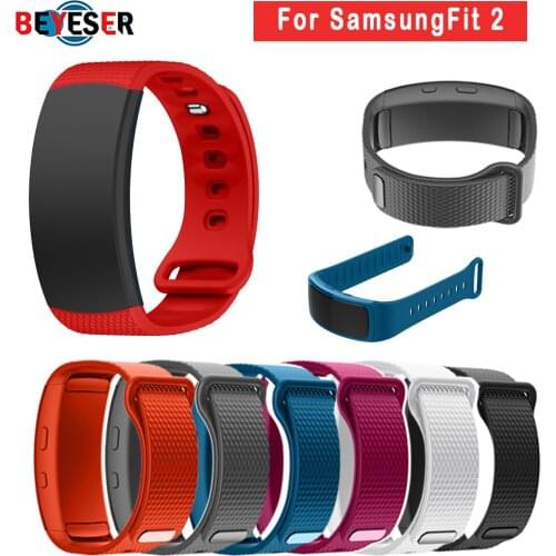 Watch band Luxury sport Silicone Watch Replacement wrist Band bracelet Strap For Samsung Gear Fit 2 Fit2 SM-R360 watchband belt