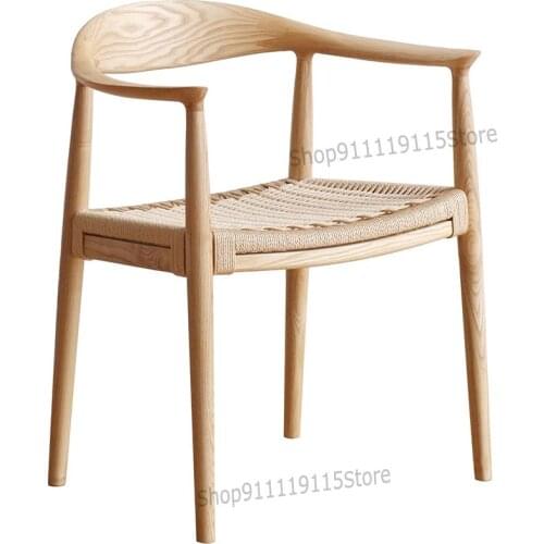 Kennedy Chair Walnut Leather Dining Chair