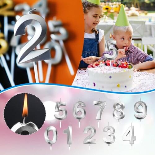 Birthday Number Candle 3d Shape Birthday Candle Decoration Birthday Cake Candle Party Supplies Decoration Safe Flame Cake Candle