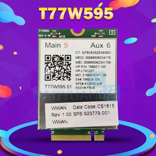 T77W595 LT4120 796928-001 4G WWAN M.2 150Mbps LTE Modem For HP Elite x2 840 850 G3 640 650 645 G2 faster than ME906E ME936
