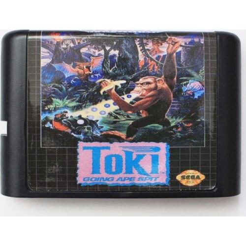 Toki Region Free 16 bit MD Game Card For Sega Mega Drive For Genesis