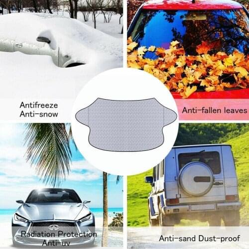 Universal Car SnowWindshield Cover Magnetic Windshield Shade Sun Thicker For SUV Cover Sun Blocker Cover Protection R4C0