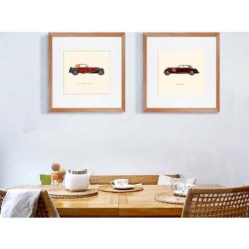 Vintage cars picture famour brands worldwide modern decorative art home wall art frameless canvas painting giant posters