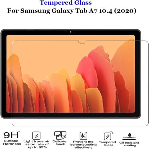 Tempered Glass For Samsung Galaxy Tab A7 10.4 2020 Tablet Screen Protector For Samsung SM-T500 T505 T507 Premium 9H Glass Film