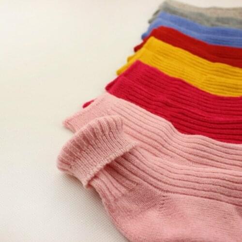 12pairs/lot Winter Children Thick Socks Warm Wool Socks Baby Socks 2-8 Y Girls Boys Solid Socks