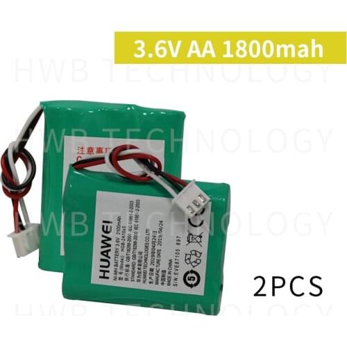 2 Pieces/lot Brand new AA 3.6V 1500mAh Ni-MH Rechargeable Battery Pack With Plugs For Cordless Phone Batteries Free Shipping