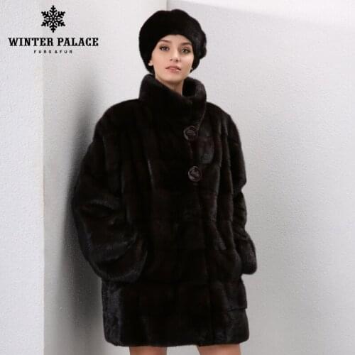 2017 Winter Genuine Leather women mink fur coat fashion fur coats for women fur Jackets mink coat women