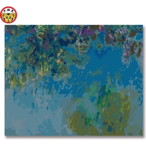 Abstract picture Landscape Sea Water River home decor Painting DIY Painting Color Filling Manual gift