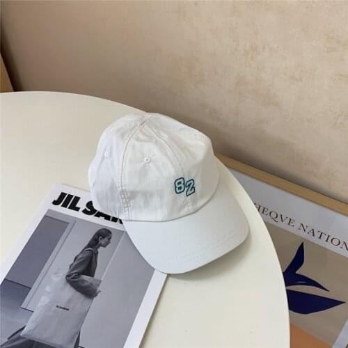 Summer Bright Color Number 82 Cap Girl Quick-drying Cloth Sun-proof Visor Baseball Cap for Women
