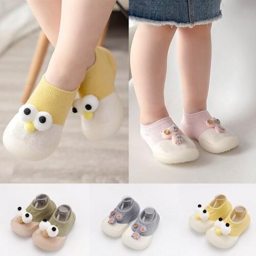 Unisex Baby Shoes First Shoes Toddler First Walkers Boy Soft Sole Rubber Outdoor Baby Shoes Cute Animal Baby Booties Anti-Slip