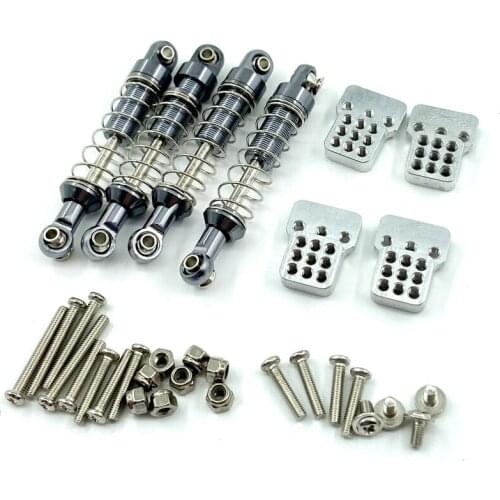 For MN D90 MN-90 MN99S WPL C14 C24 C34 RC Car Metal Shock Absorber with Extension Seat Upgrade Parts Accessories