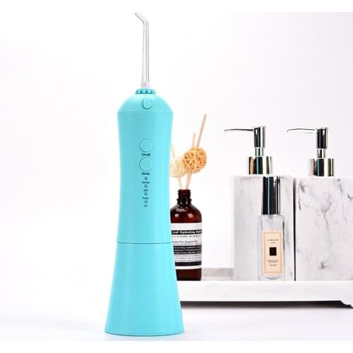 New 3 Modes Oral Irrigator USB Rechargeable Water Flosser Portable Dental Water Jet 5 Jet Tips Teeth Cleaner 300ML Water Tank