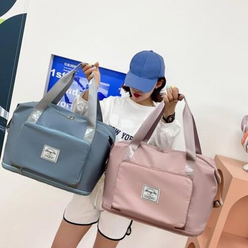 Fashion Womens Shoulder Bag Female Travel Handbag Waterproof Oxford Multi-pockets Tote Foldable Large Capacity Shopping Bag