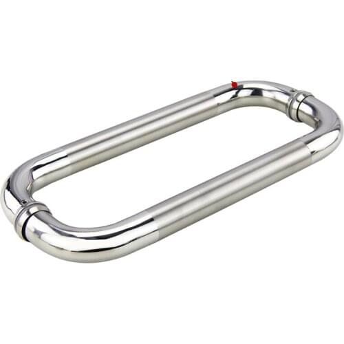 Office Thickening 304 Stainless Steel Glass Door Handle Shower Room Bathroom Big Door Handles 40cm