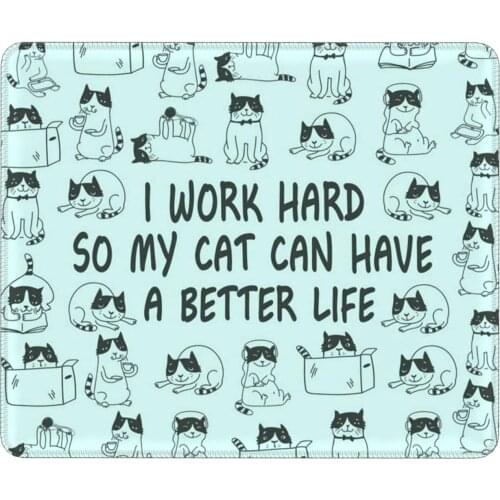 Office Computer Desk Mat Table Keyboard Mouse Pad Funny Cat Non-slip Mat Gamer Mousepad Mat