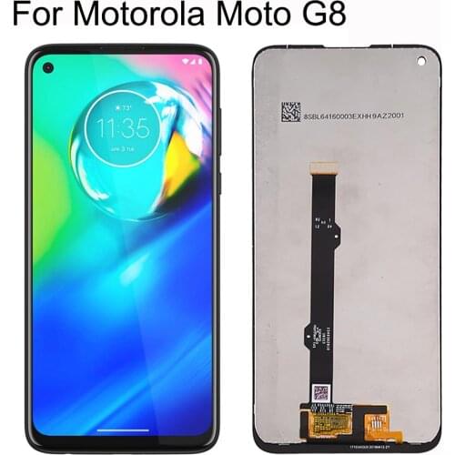 Original New Tested 6.4" For Motorola Moto G8 Lcd Screen Display Touch Digitizer Assembly G8 XT2045-1 XT2045-2 XT2045-5 LCD