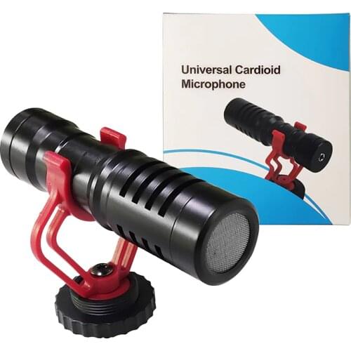 By mm1 Camera Video Shotgun dslr Microphone & Videomicro Mic for iPhone/Android Mobile phone, Canon EOS/Nikon and BOYA