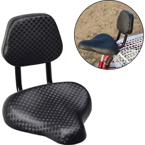 80%HOT Cycling Wide Comfort Faux Leather Bike Bicycle Saddle Seat with Backrest Support
