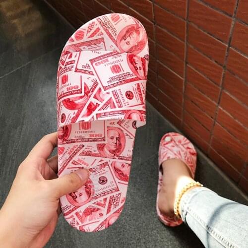 Summer Sandals Fashion Printed Flat Women Slippers Open Toe Outdoor Casual Womens Shoes Plus Size