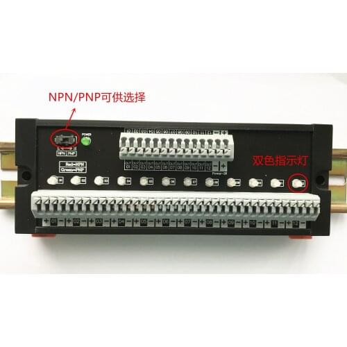 NPN/PNP Compatibility of Photoelectric Transfer Board of Three-line PLC Input Module of 12 way Proximity Switch Sensor Terminals