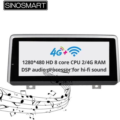 Sinosmart IPS 2.5D screen car gps multimedia radio navigation player for BMW 2 Series with NBT/CIC/CCC system