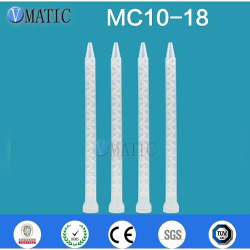 Free Shipping Resin Static Mixer MC/MS10-18 Mixing Nozzles For Duo Pack Epoxies (White Core)