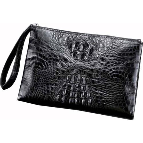 LINSHE crocodile men handbags Genuine crocodile leather Hand bag envelope bag new tide Hand caught men clutch bag