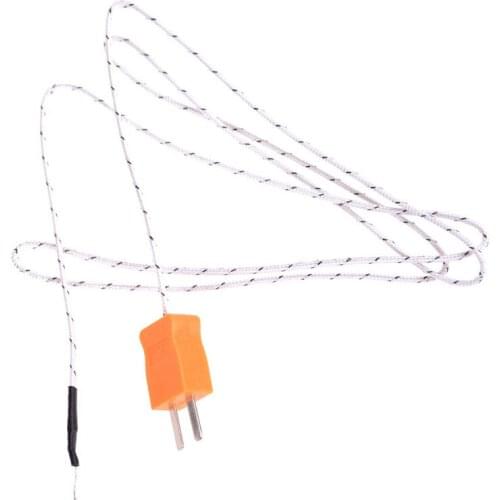 100cm K-type Test Length 1Meter Wire Temperature Thermocouple Sensor Probe Tester line High Quality