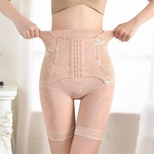 Thin Tummy Control Panties Women Body Shaper High Waist Shaper Pants Seamless Shapewear Postpartum Panties Waist Trainer