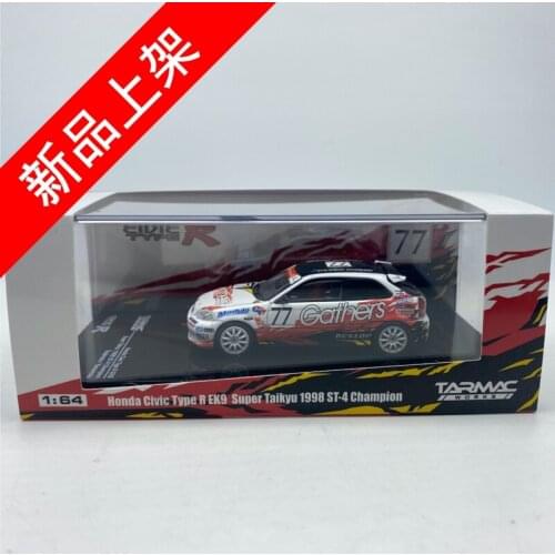 TW 1:64 1998 Honda Civic Type R EK9 Alloy model car Metal toys for childen kids diecast gift