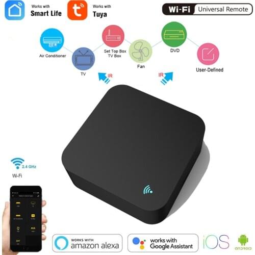 IR Remote Control Smart wifi Universal Infrared Tuya for smart home Control for TV DVD AUD AC Works with Amz Alexa Google Home