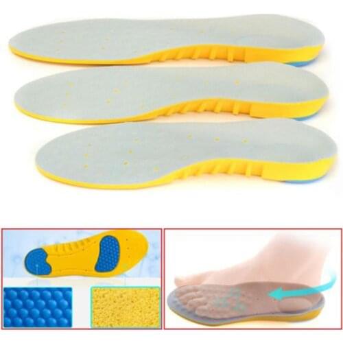 1 Pair 26.5cm Flat Feet Orthotic Insoles Foot Care for Plantar Fasciitis Heel Pain Relief Sport Insoles Shock Absorption Pads