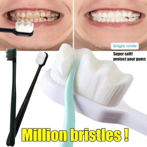 1PC Ultra-Fine Eco-friendly Adult Toothbrush Deep Cleansing Brush For Oral Care Soft Hair Gum Care