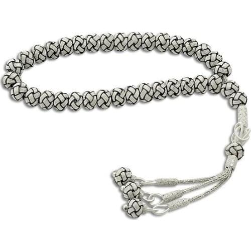 1000 Sterling Silver Handmade Rosary Kazaz with Tassel