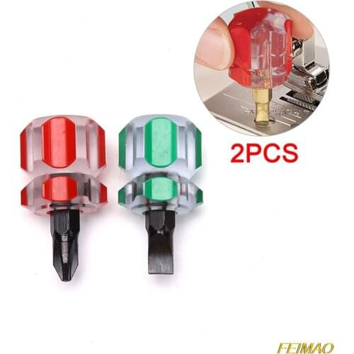 2pcs Screwdriver Mini Small Head Driver Transparent Handle Precision Repair Tool