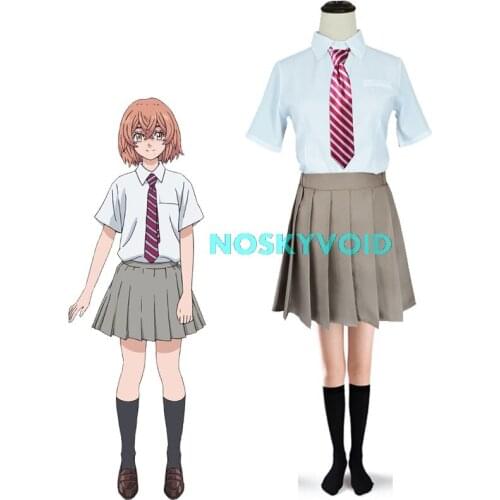 2021 Costume Tokyo Revengers Tachibana Hinata Cosplay Costumes Woman JK Uniform Skirt Suit Schoolgirl Uniforms