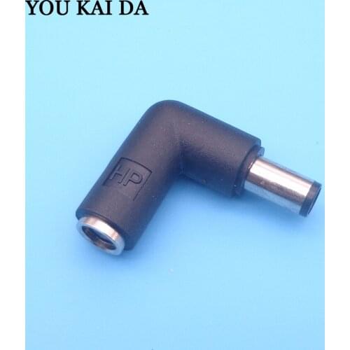 5pcs 7.4*5.0 Straight head to 7.4*5.0 elbow DC Power Charger Adapter Converter Connector for DELL HP 7.4X5.0 to 7.4X5.0mm