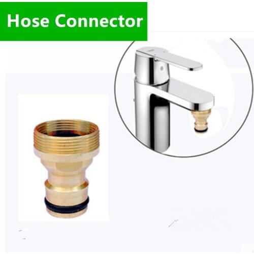 5pcs Screw Tap Connector Brass Quick Coupling Connector Tap Connector Adapter Garden Irrigation Hose Conenctor X132