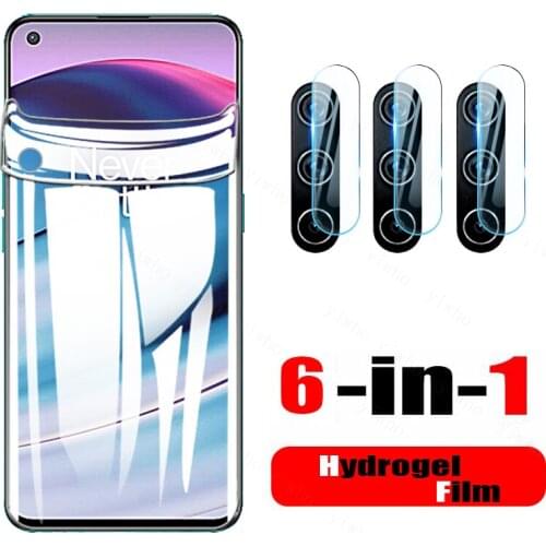 6in1 Hydrogel Film for Oneplus Nord Ce 5g 9 Pro 9t 9r Nord N10 N100 5g 8t Protective Glass Camera Lens Glass Screen Protectors