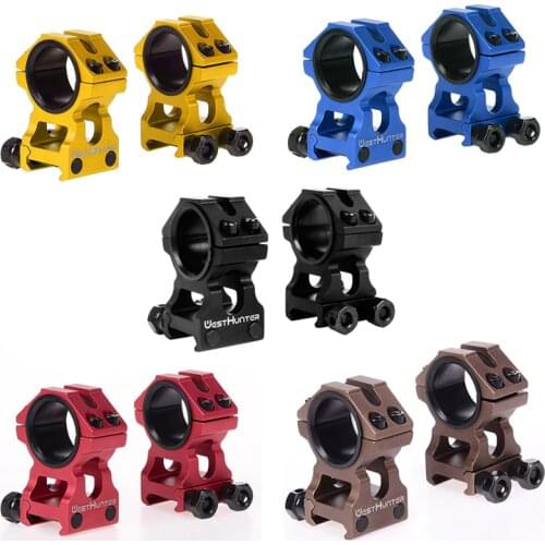 WESTHUNTER Riflescope Accessories Shooting Scope Rings Fits 25.4mm/30mm Tube Stable High Quality Mounts For High Picatinny Rail