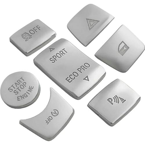 Car Left Side Central Handbrake Button Start Button Warning Decorative Cover Trim Sticker For-BMW F20 F22 F30 F34 F32