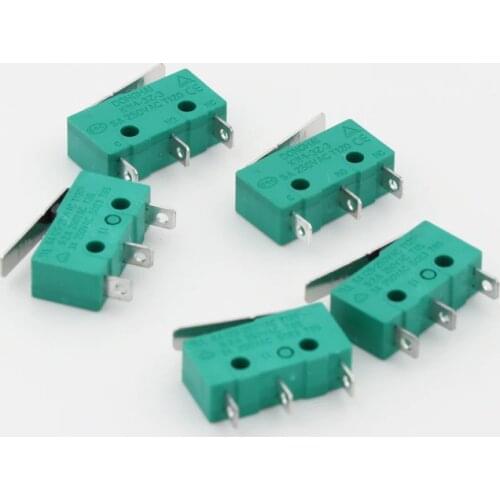 2pcs/lot DONGHAI 3d printer accessories 5A 250VAC T120 CE KW4-3Z-3 straight handle micro switch limit switch