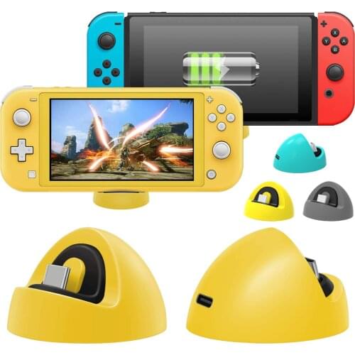 NS Triangle DC15V/1.2A Fast Charging Stand Anti-slip Over-voltage Protection USB Charger Dock For Nintendo Switch Lite Console