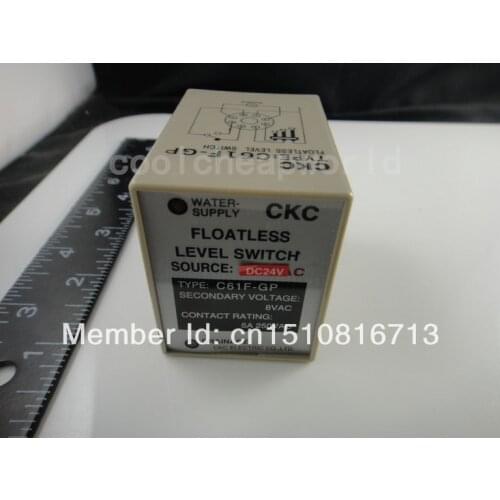 C61F-GP DC 24V 8 Pin Liquid Floatless Level Switch Controller & Base