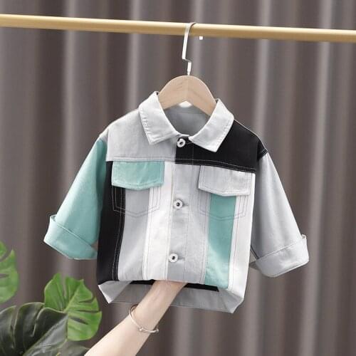 Boys Outerwear Spring Autumn Children Casual Cotton Coat For Baby Girls Toddler Clothes Jacket 2021 Kids Fashion Jackets Tops