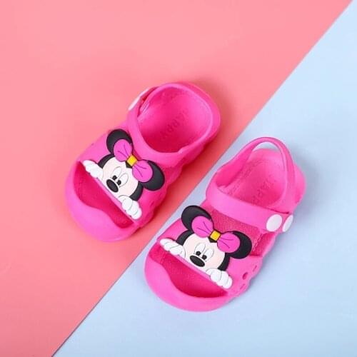 Disney children boys girls baby first walker sandals beach shoes soft bottom non-slip summer sandals